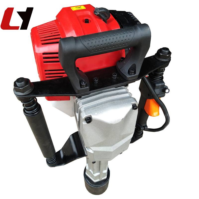 LY-850便携式汽油打桩机俯视图
